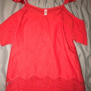 Coral shirt